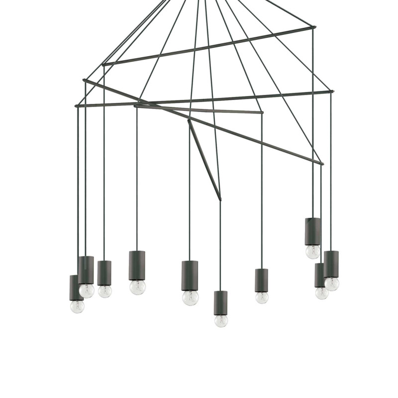 Suspension Pop 10 Lampes Ideal Lux Comptoir Des Lustres