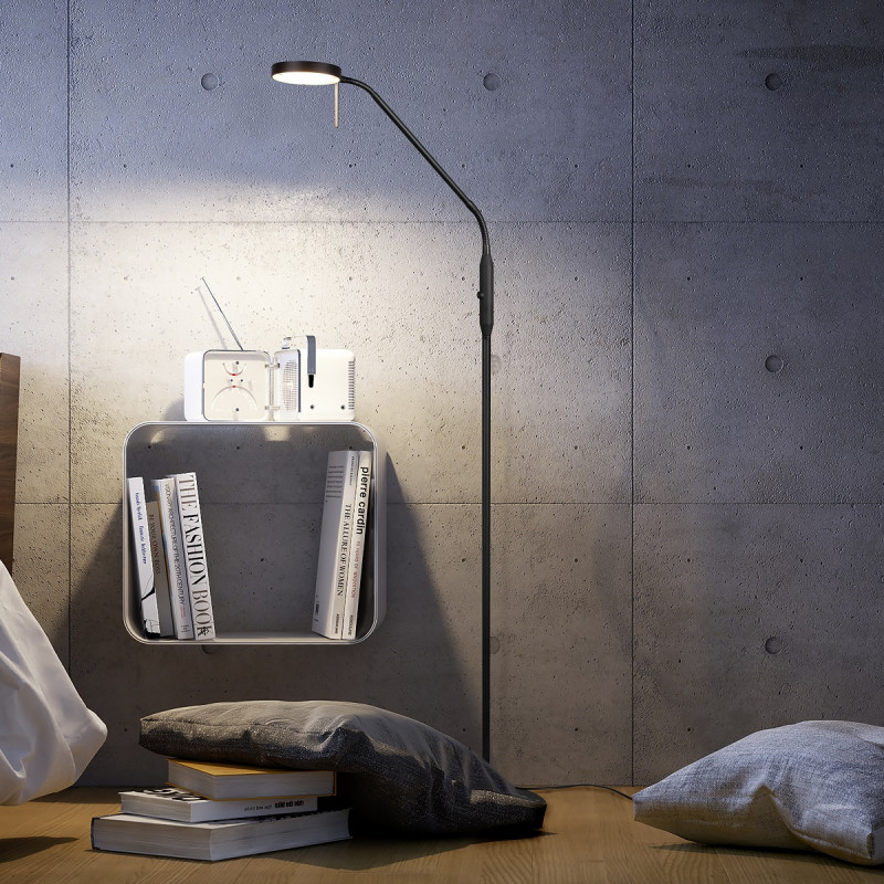 Lampadaire Liseuse Led Monza Trio Leuchten Comptoir Des Lustres