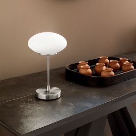 Lampe LED lune et support en bois - Comptoir des Lampes