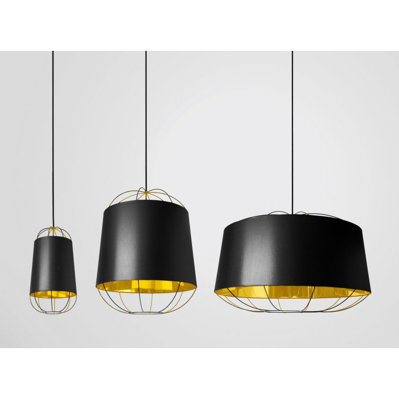 Suspension Lanterna Moyen Noir - Petite Friture | Comptoir ...