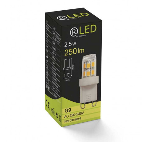 Ampoule g9 25 led blanc chaud - Lux et Déco, Ampoule led g9